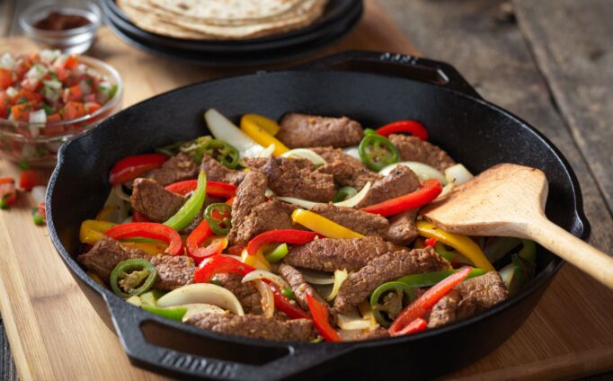 Beef Fajita Skillet with Pico de Gallo