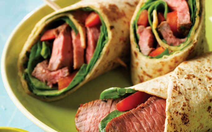 Chimichurri Steak Wraps