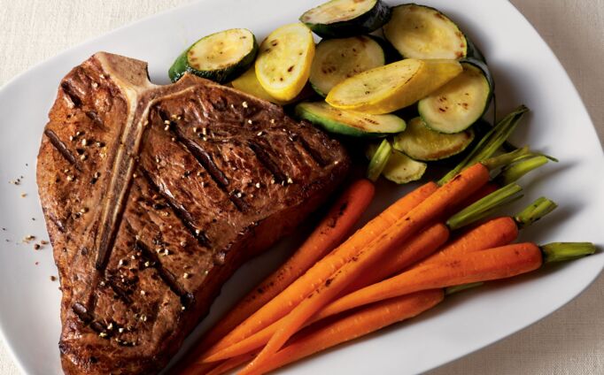 T-Bone Steaks with Sweet & Savory Steak Sauce